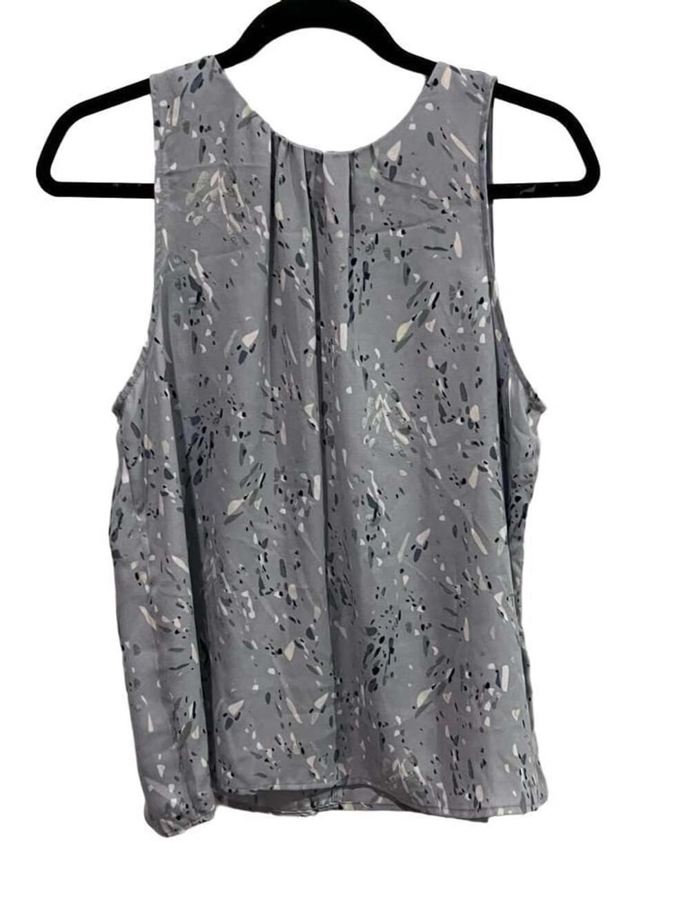 A New Day Blouse Size M Blue Abstract Print Sleeveless Top